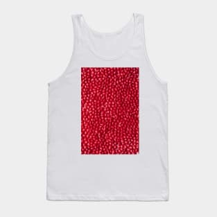 Red Cinnamon Heart Candy Print Tank Top